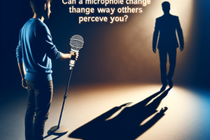¿Puede un micrófono cambiar la forma en que te perciben los demás? ¿Puede un micrófono cambiar la forma en que te perciben los demás?